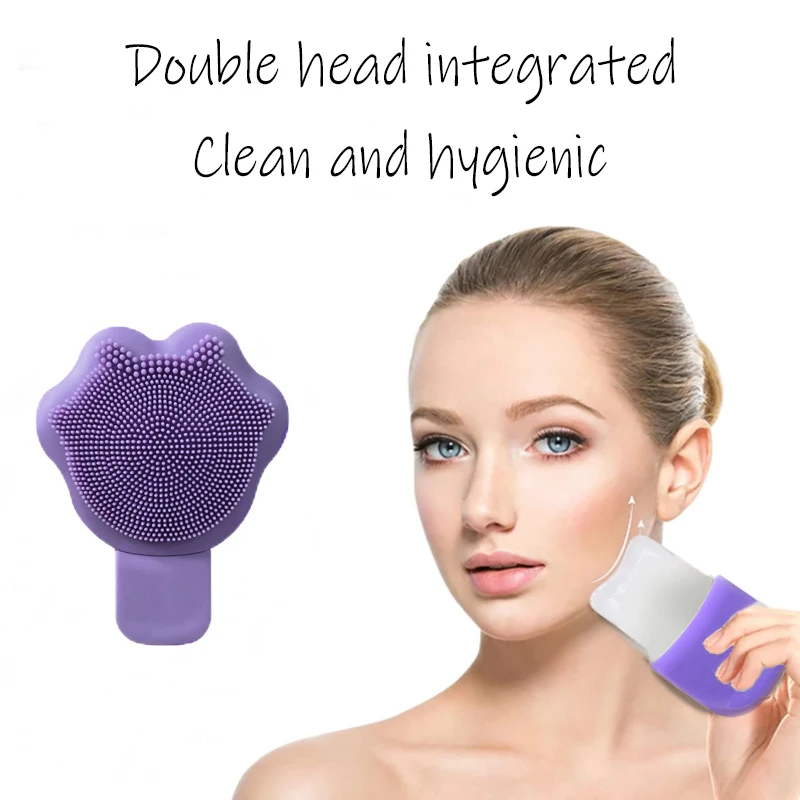 2 uds., raspador de espinillas y bandeja de hielo facial para el cuidado facial, enfriamiento y eliminación de bolsas para los ojos y limpieza facial, reutilizable