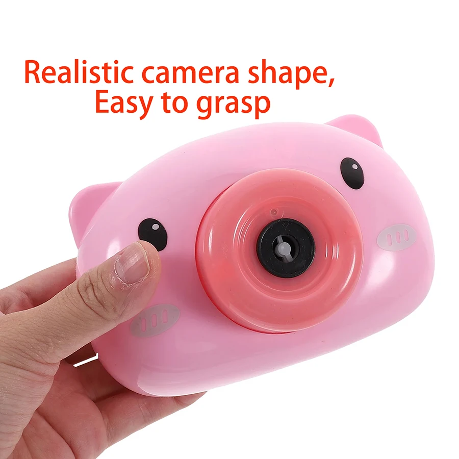 Automatische Lustige Nette Cartoon Schwein Tier Seife Kinder Blase Maker Kamera Bad Wrap Maschine Spielzeug Blase Geschenke (Kein blase wasser)