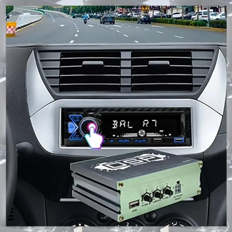 

Hot Selling-Car Power Amplifier Support Mobile APP Control Audio Processor Enhancement Sound Quality Effect,Car Power Amplifier