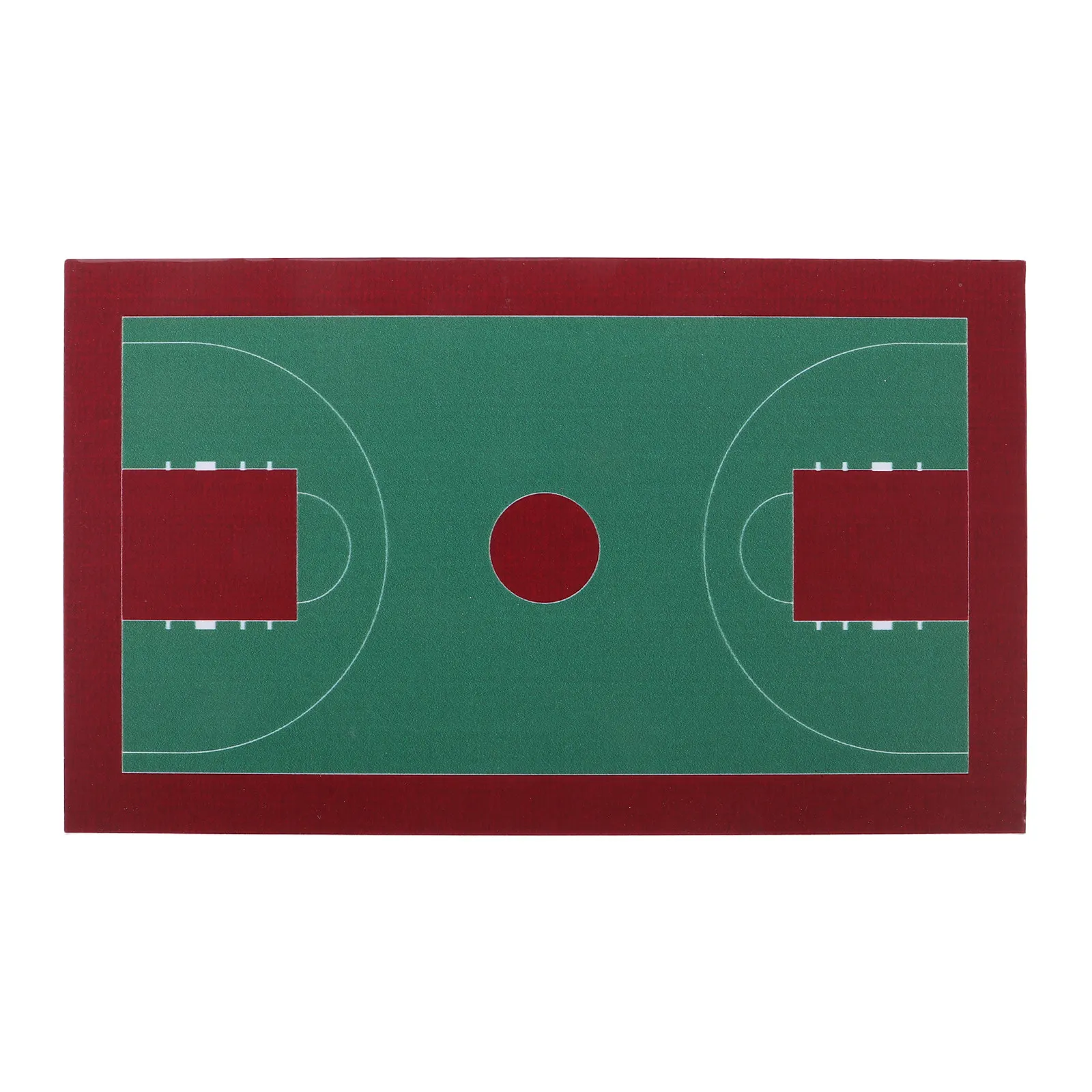 Miniature Basketball Court 1:150 Scale for Sand Table Layout Architectural DIY Diorama Display 8.31x5 Inch Realistic view 3