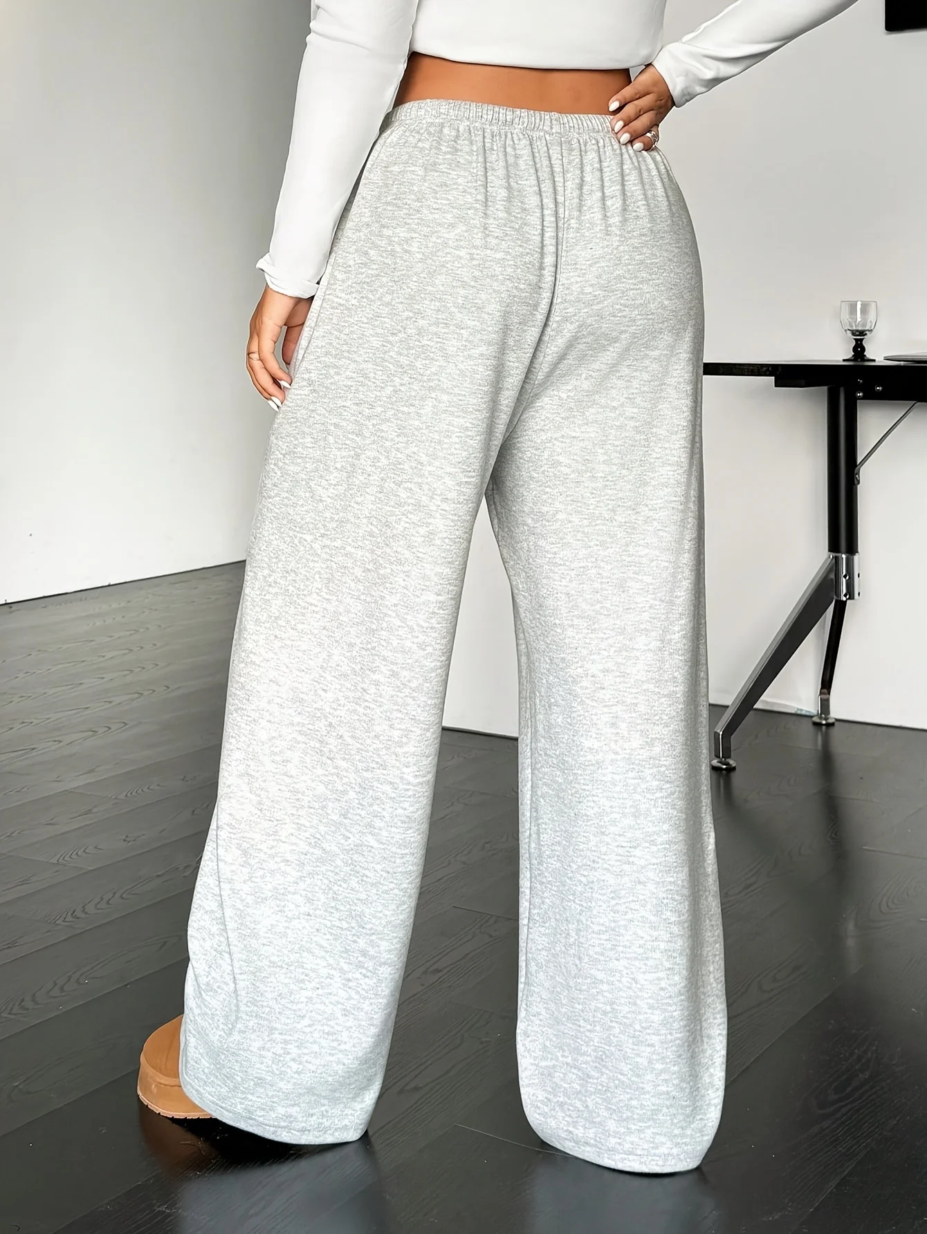 レディース プラスサイズ フリース スウェットパンツ 秋冬用 暖かい カジュアル ゆったり おしゃれ 多用途 ストリートウェア トレンド オーバーサイズ