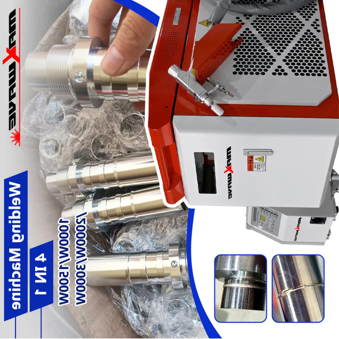 Máquina cortadora de limpieza láser de fibra 4 en 1, máquina de solda, soldadores láser de fibra de 1500W, máquina de soldadura láser de mano