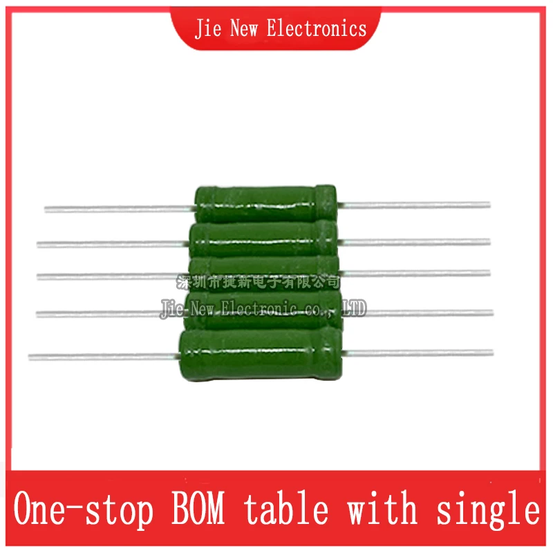 5PCS/Lot RX21 10W Wire Wound 5% Resistance 1R 10R 100R 1K 10K 12K 15K 5.1R 22R 24R 27R 33R 51R Rezystor RX21-10W 1 10 100 ohm