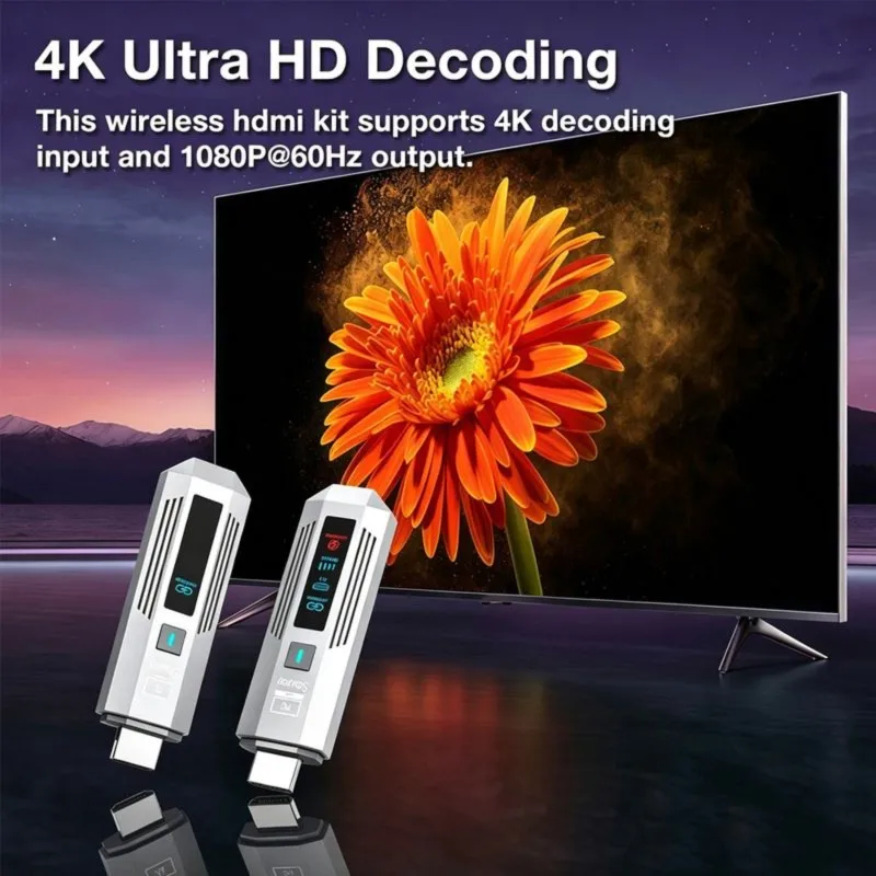 Super Sale 50M Wireless HDMI-Compatible Transmitter Receiver 1080P HDMI-Compatible Transmitter Video Audio Extender for Monitor