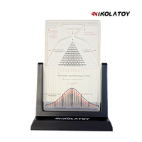 NIKOLATOY Galton Board Model Ornament Mathematical Teaching Aids GaltonBoard Normal Distribution Model