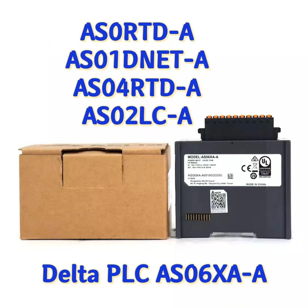 Delta PLC AS06XA-A analog output module AS04RTD-A temperature sensor AS04TC-A weighing AS02LC-A-MU AS06RTD/04RTD