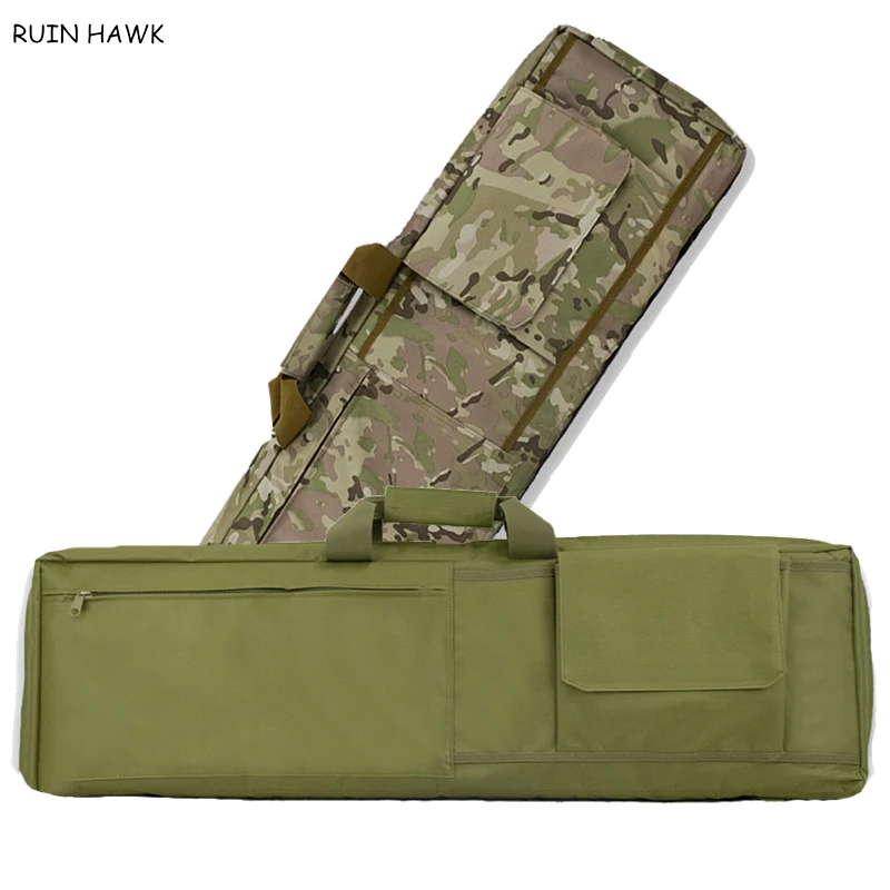 Tactical Gear Oxford Airsoft Shooting Hunting Rifle Gun Bag Heavy Duty Gun Bag with Protection Cushion Pads 85cm / 100cm