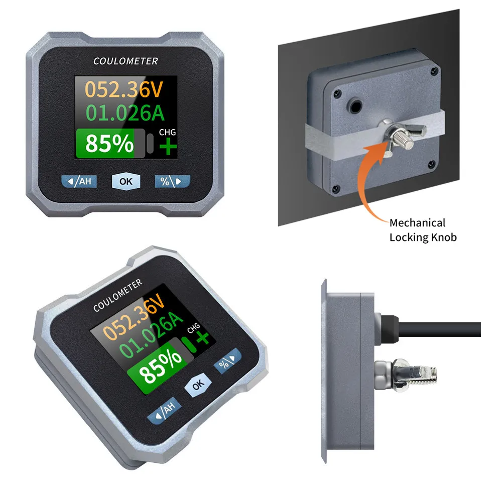 Bluetooth Battery Monitor, Indicador de Capacidade, Coulomb Contador, Amperímetro, Voltímetro, Battery Tester, BL140F, DC 10-100V, 0-400A