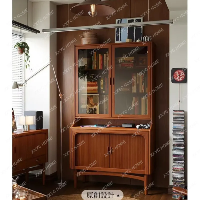 XXr furniture, all solid wood medium and ancient style, dining side cabinet, storage, porch cabinet, bookshelf.