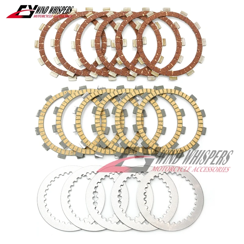 Clutch Disc Friction Clutch Cork Plates Set For Yamaha XG 250 Tricker XG250 XT250 XT 250 Serow 250 XT250X