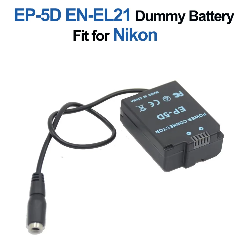 

EN EL21 EN-EL21 Dummy Battery EP-5D EP5D DC Coupler Power Supply Fit for Nikon 1 V2 Digital Camera