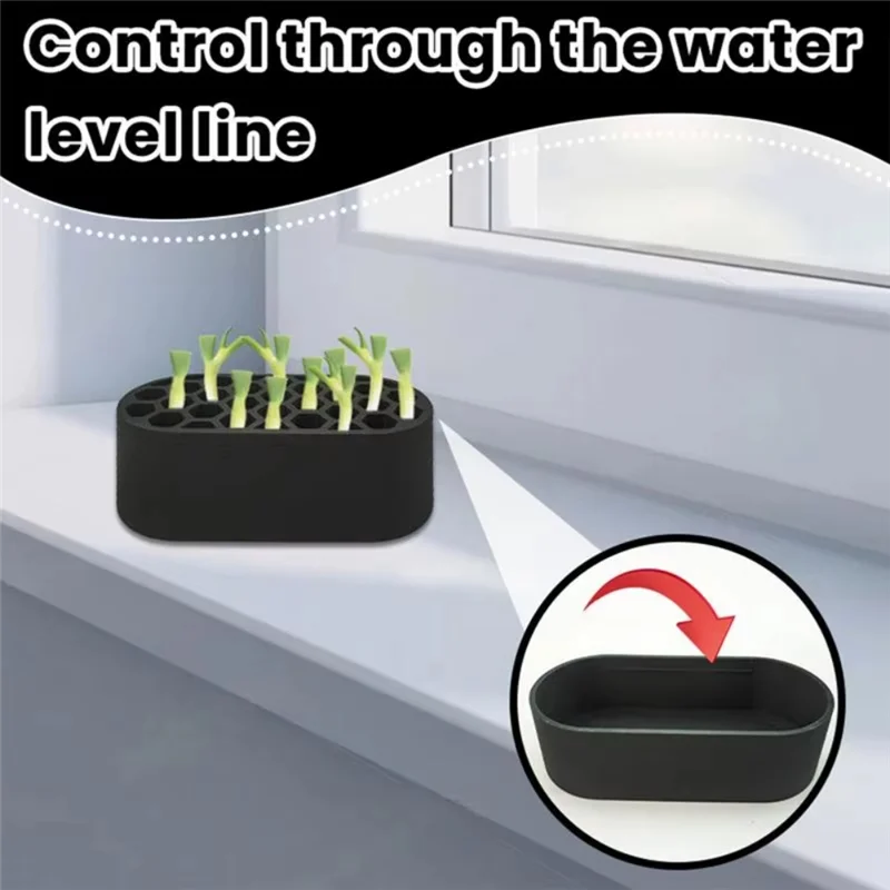 

A84E-Scallion Planter Seedlingstarter Trays Regenerator System Growing Hydroponic For Lawn Gardening Indoor Home For Garden