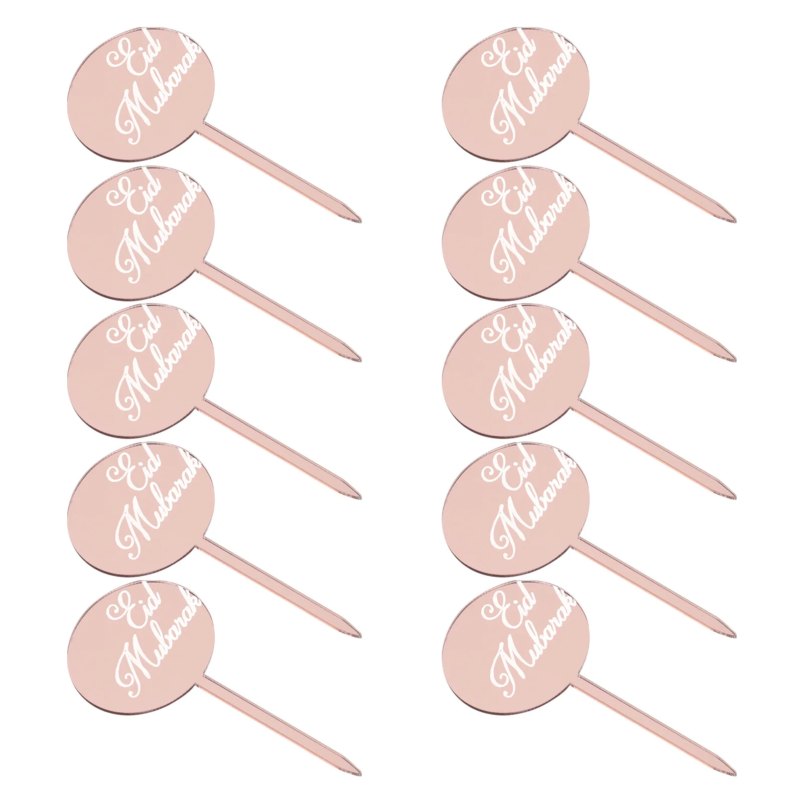 

24Pcs Eid Mubarak Cake Topper Acrylic Cupcake Picks Festival Dessert Decoration Supplies Eid Mubarak Cake Topper