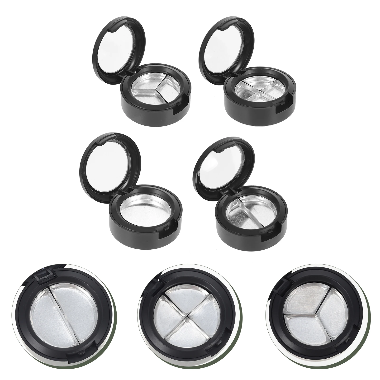 4 Pcs Eye Shadow Box Empty Containers Durable Wear Resistant Compact Lightweight Makeup Cases Skin Care Holder Cosmetics Storage