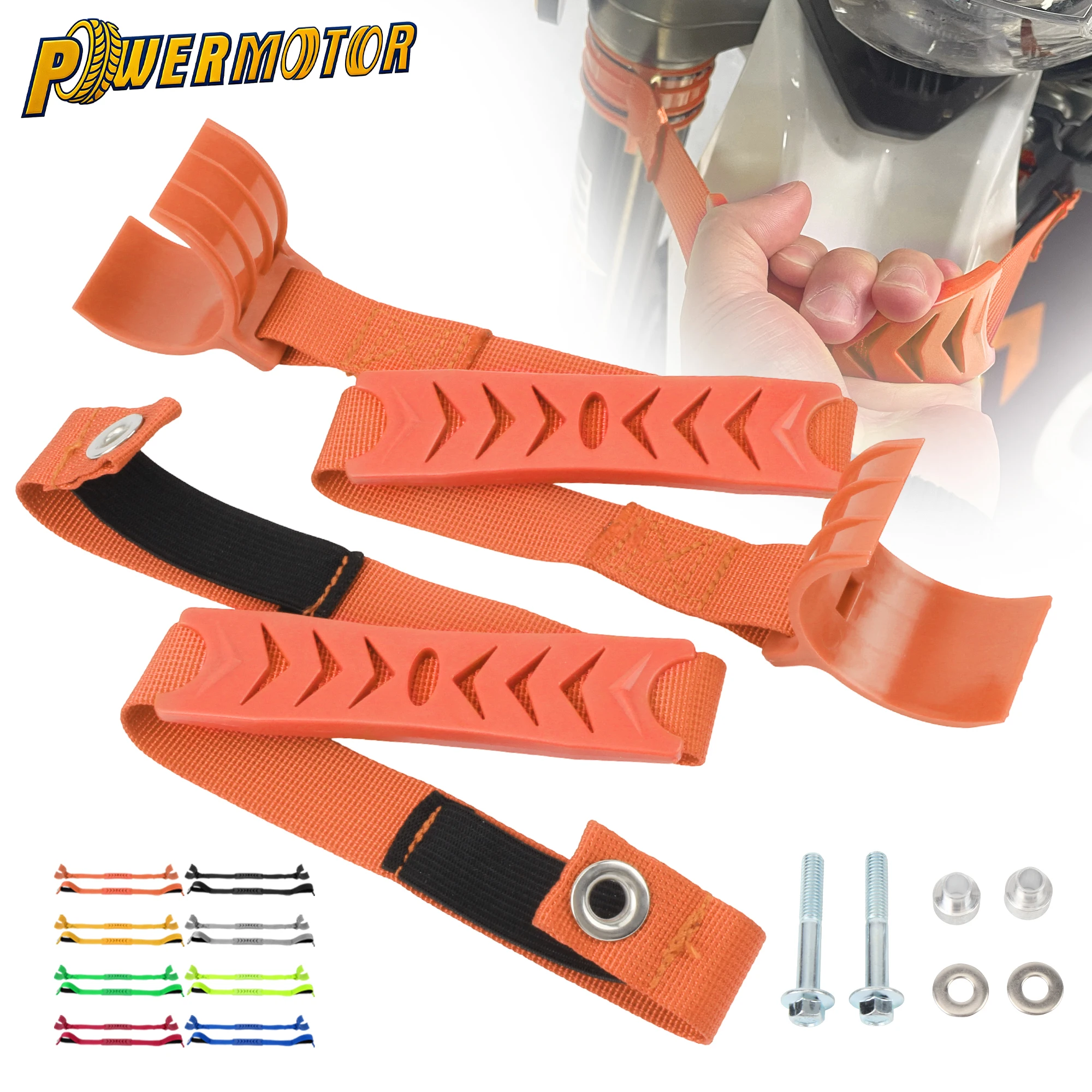 

Universal Motocross Front Rear Rescue Traction Strap Pull Sling Belt Leashes For Husqvarna KTM Dirt Bike Motorcycle Accessories