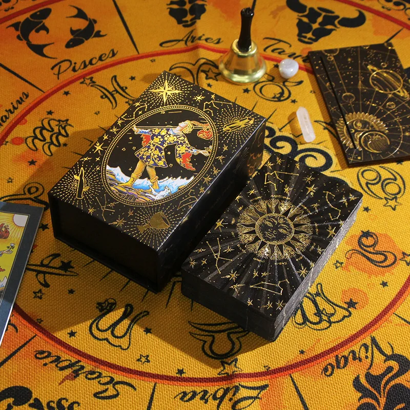 

2024 New Waite Tarot Card Game Collector's Edition PET Gold Foil Color Interesting Family Table Card Game Collectible Game Cards