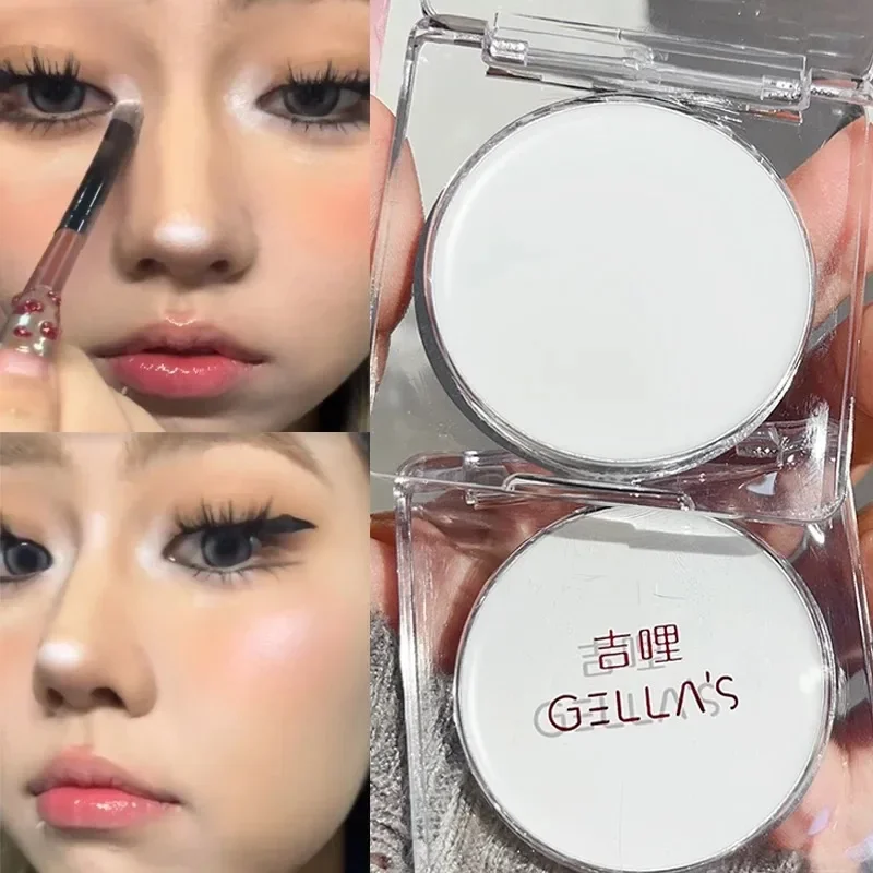 White Matte Highlight Palette Monochrome Foundation Cream Natural Moisturizing Eyeshadow Silkworm Waterproof Korean Cosmetics