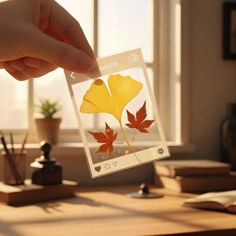

DIY Transparent Specimen Bookmarks Plastic Frame For Pressed Leaves Flowers Pressed Flowers Herbarium Journal Scrapbooking
