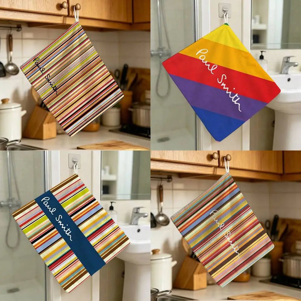 fashion Anime Polyester S-Smith Hanging Kitchen Hand Towel Durable Wear Resistant P-Paul Versatile Use Throughout Home