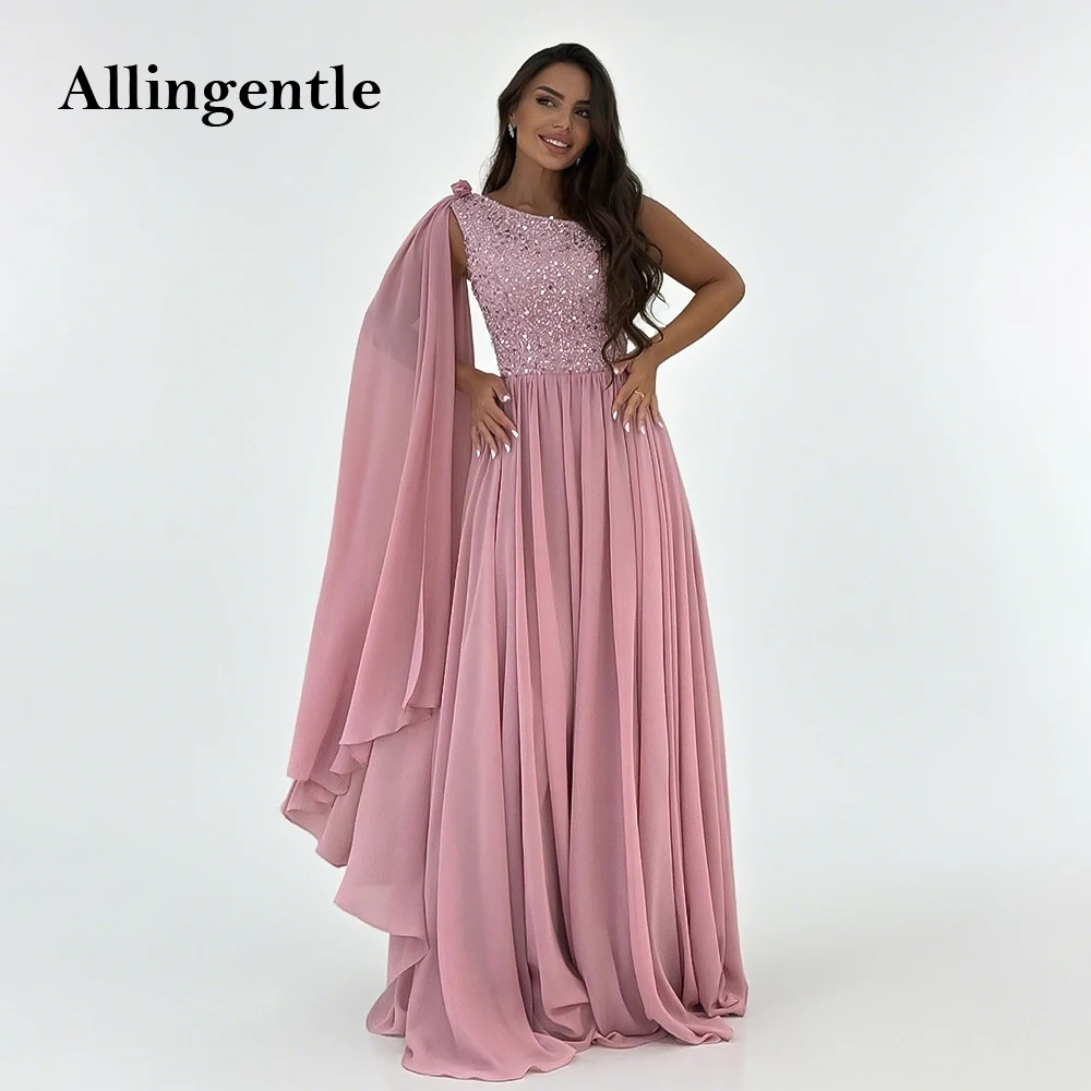 

فساتين سهرة Длинное розовое вечернее платье с пайетками Vestidos De Festa Женские шифоновые платья для гостей на свадьбу по индивидуальному заказу