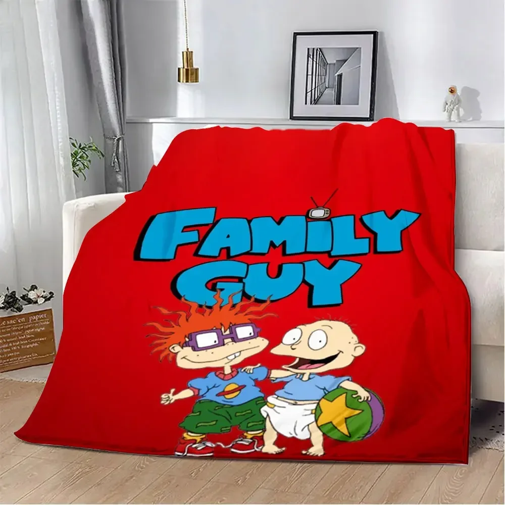 Cartoon R-rugrats Printed Blanket Picnic Blankets Warm Blanket Soft and Comfortable Blanket Home Travel Birthday Gift