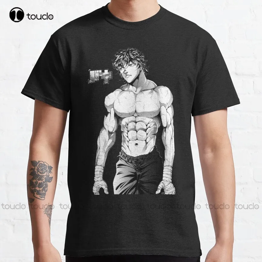 Camiseta clásica Baki Hanma para hombre, camisa de trabajo personalizada, aldult, unisex, con impresión digital, a la moda, divertida, nueva xs-5xl