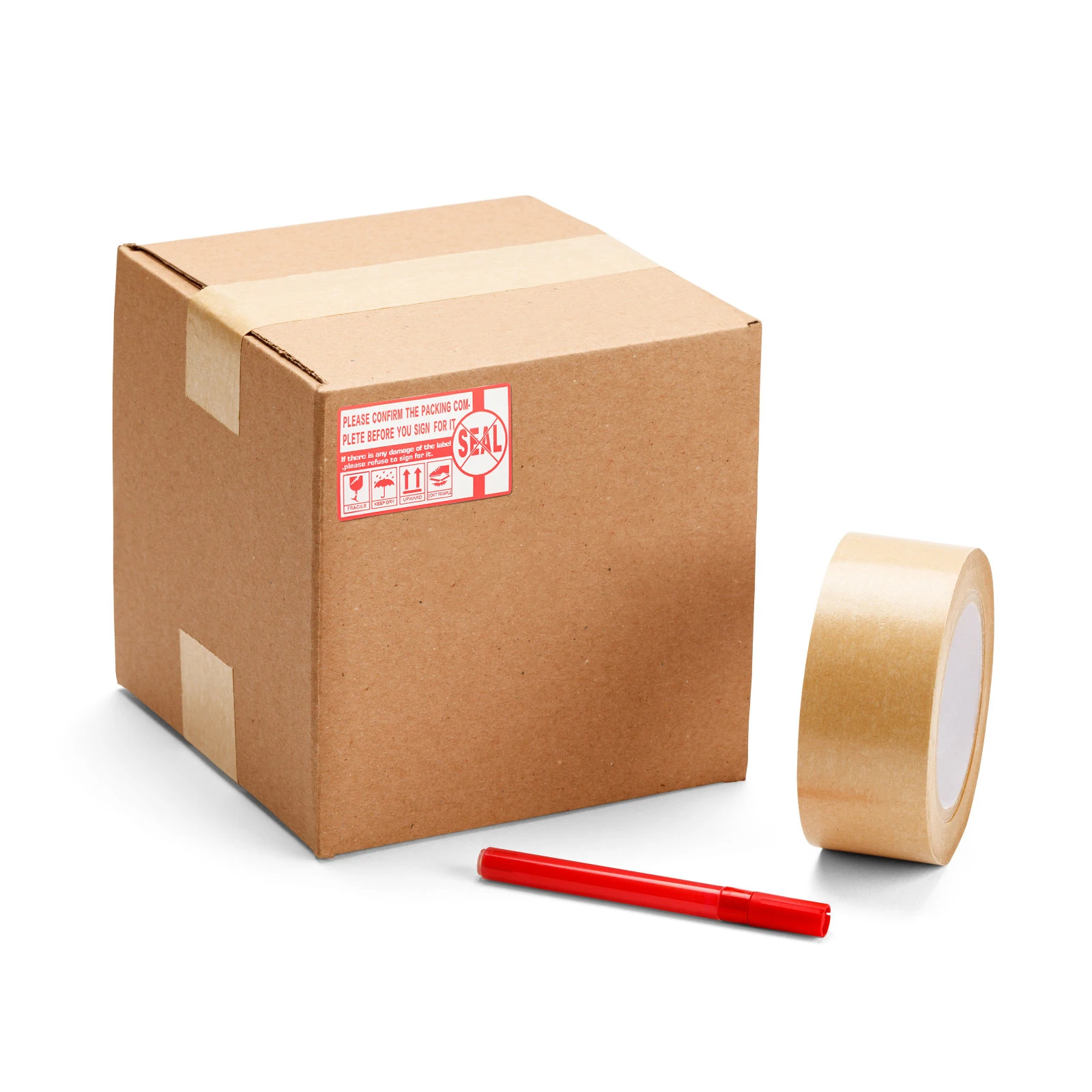 

Warning Labels 90x50mm Self Adhesive Stickers Packaging Folder Decals Red White Warning Stickers Practical