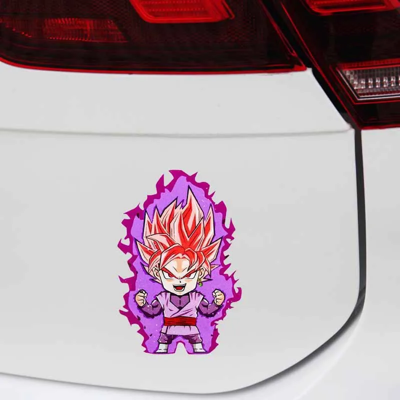 Pegatina de Anime de Dragon Ball para niños, decoración de coche de transformación de Super Saiyan, Son Goku, Vegeta IV, grafiti, juguete, regalo de cumpleaños