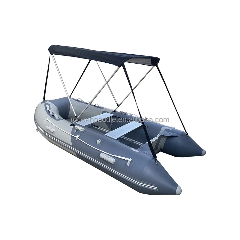 

Superior Quality PVC Hypalon Deep V 4 Person Inflatable Sport Aluminium Floor Boat With Motor