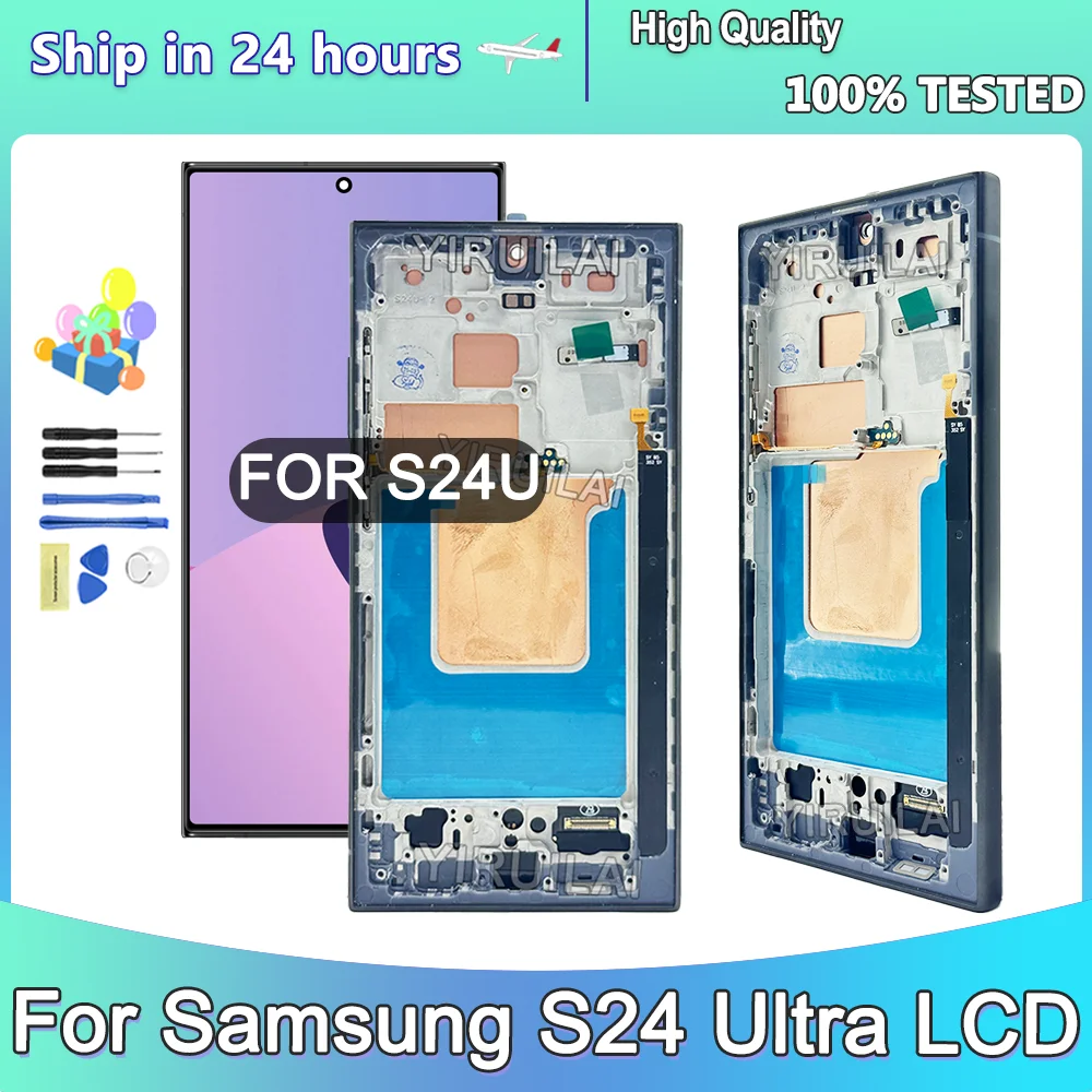 672''tft-for-samsung-galaxy-s24-ultra-lcd-display-touch-screen-with-frame-digitizer-for-samsung-s928b-s928u-s928w-s928e-lcd