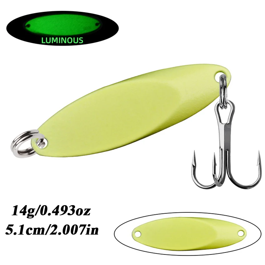 1 stücke 65g 56g 42g-5g Metall Leucht Spinner Löffel Forelle Angeln Locken Harten Köder pailletten Noise Paillette Künstliche Köder Harten Köder
