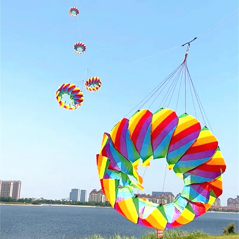 Giant kites Pendant flying outdoor game kids kites factory Chinese kite tails sports beach toy steering kite trilobite kites koi view 5