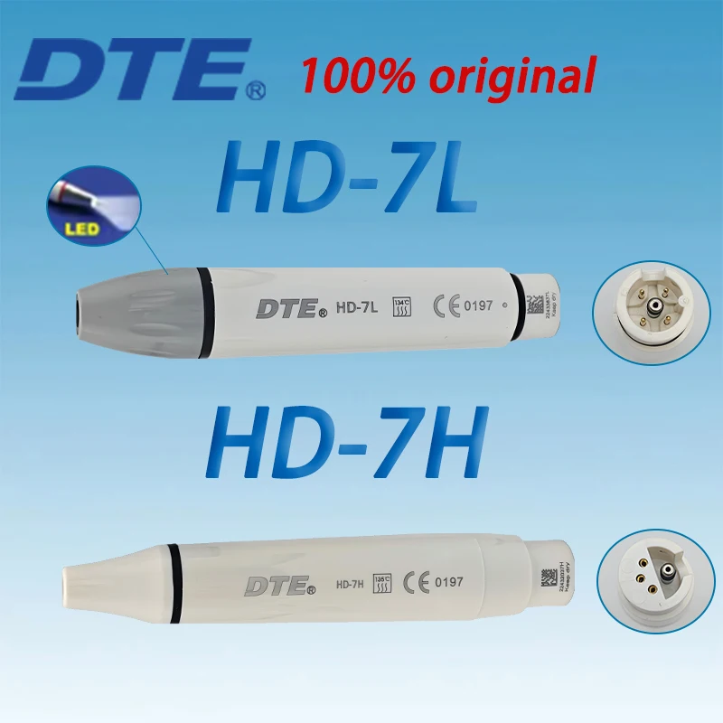 HD-7H HD-7L Woodpecker DTE Ultrasonic Dental Scaler Handpiece Compatible with NSK SATELEC ACTEON for Dentistry Piezo Scaler