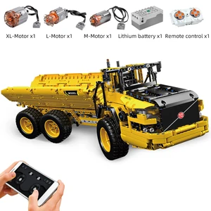Mold King17010テクニカルカーおもちゃApp&RC電動MOC-8002 RCダンプトラックモデルビルディングブロックキッズクリスマスプレゼント 12ベストセールスLEGOテクニックRCカー-12