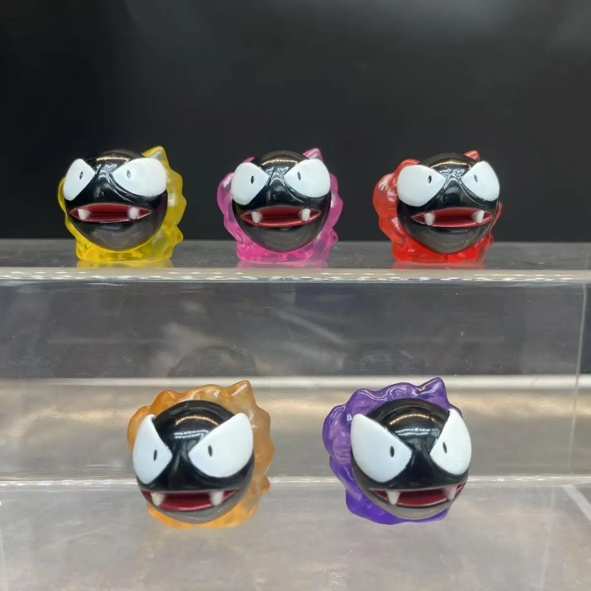 Quente novo kawaii gastly anime figura-fantominus nebulak estatueta dos desenhos animados estátua modelo boneca coleção ornamento brinquedo presente