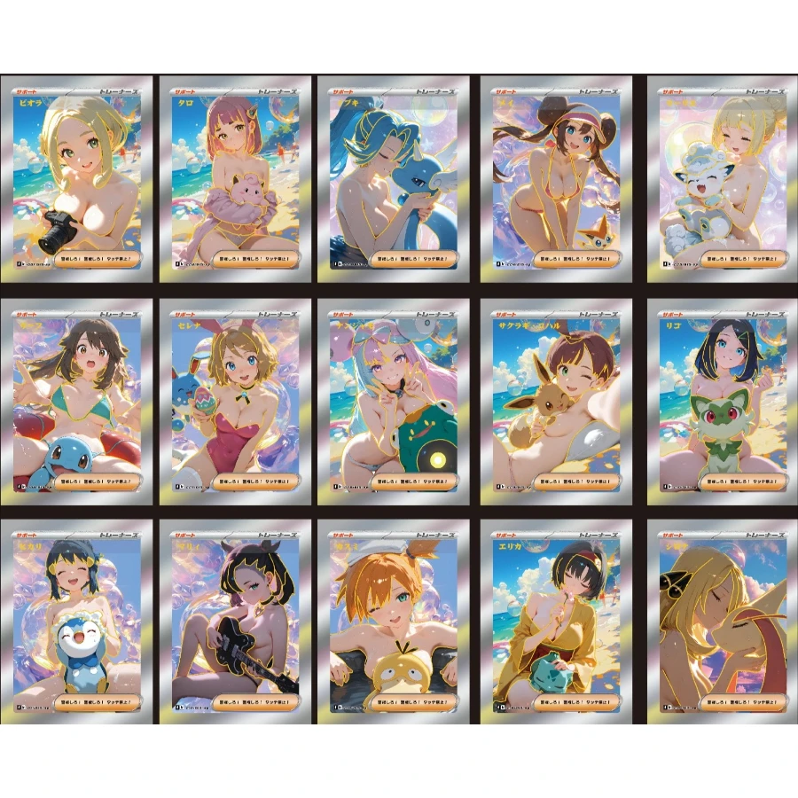 Pokemon PTCG Misty Rosa Cynthia Lillie OPCG Nam Boa·Hancock Juguetes Hobbies Coleccionables Colección de Juegos Tarjetas de Anime