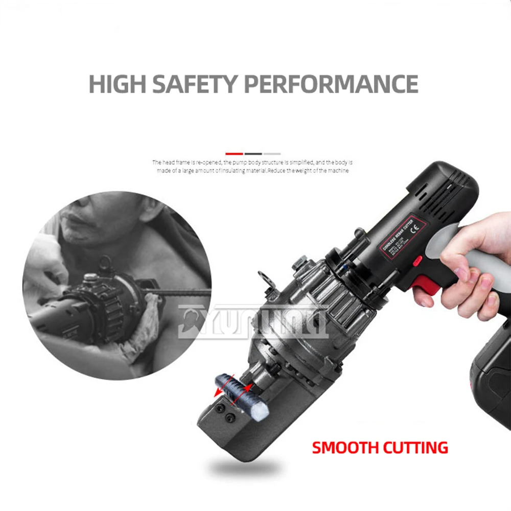 Portable Steel Bar Cutting Tool4-22mm Electric Hydraulic Rebar Cutting Machine Rebar Cutter