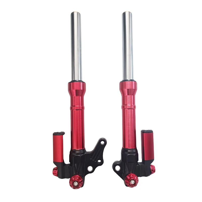 27mm Tube Large Disc Modified Front Fork Hydraulic Oil Shock Absorber for Electric Scooter & Turtle King Motorcycle