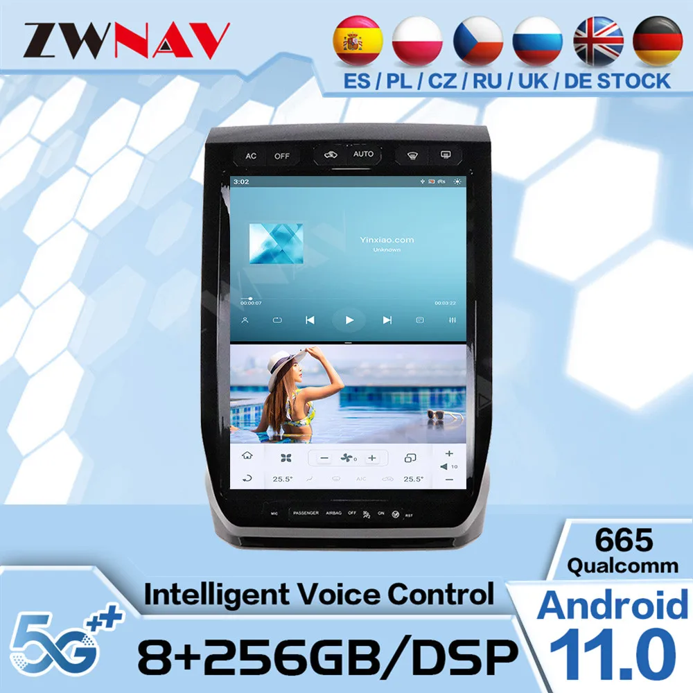 

Qualcomm Tesa- Screen Android 11 Multimedia For Ford F150 2015 2016 2017 2018 GPS Navigation Radio Receiver Upgrade Head Unit