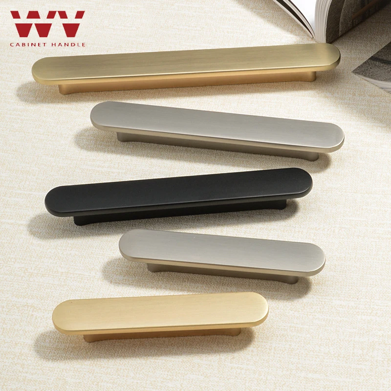 WV Black Kitchen Cabinet Storage Handles Gold Door Dressers Wardrobe Cabinet Drawer Knobs Closet Furniture Handle Hardware