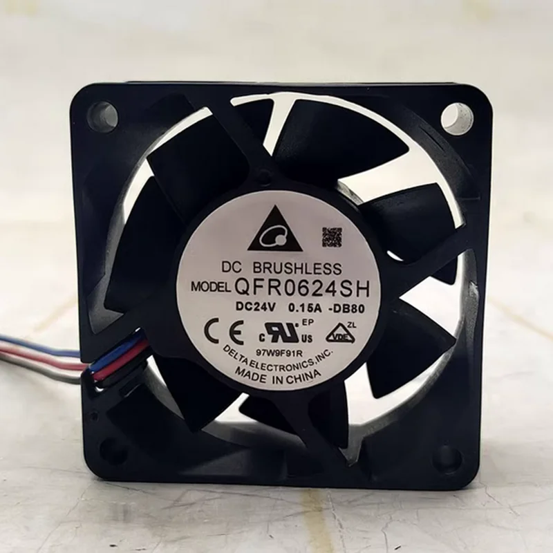 

QFR0624SH -DB80 24V 0.15A 6025 60mm 3-wire inverter cooling fan 6months Warranty