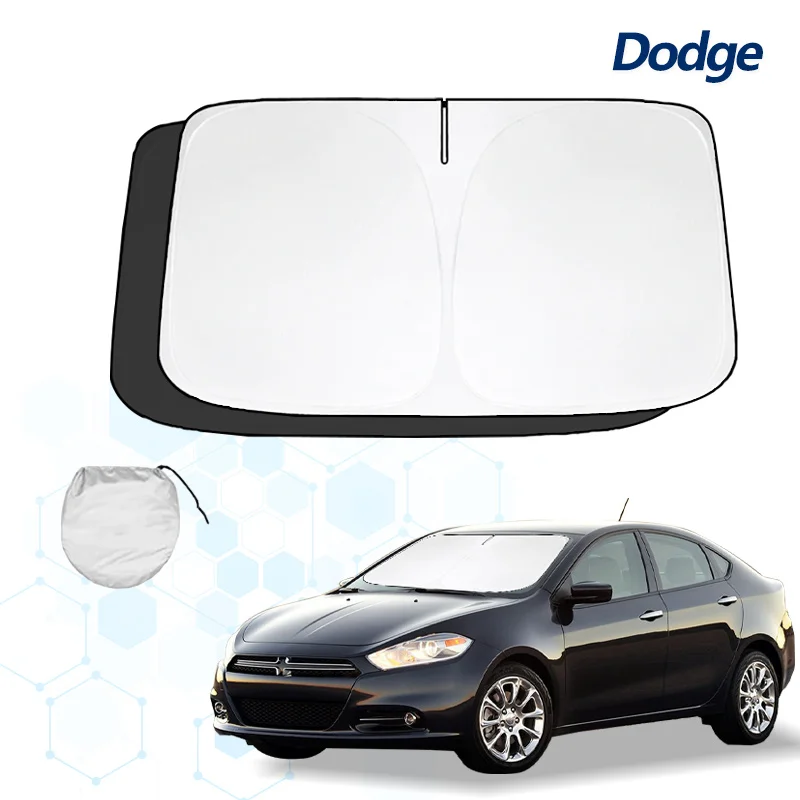 For Dodge Dart Daytona EV Forza Hornet Windshield Sun Shade Sunshade Sun Visor Protector Foldable Blocks UV Rays Keep Car Cooler