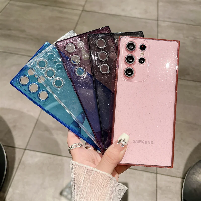 

Glitter phone case, transparent color, for Samsung Galaxy S24, s24plus, s24ultra, S23, s23plus, s23ultra, s23fe
