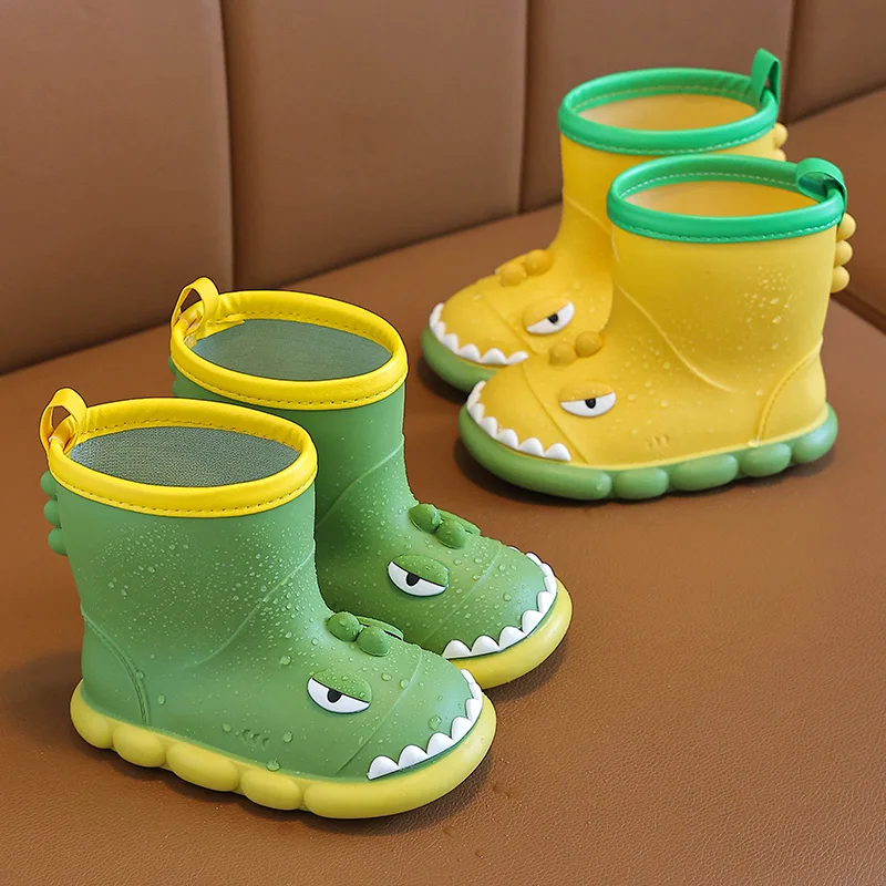 

Rain Boots Kids Boy Waterproof Light and Handy Toddler Water Shoes for Girls Children Rain Boots