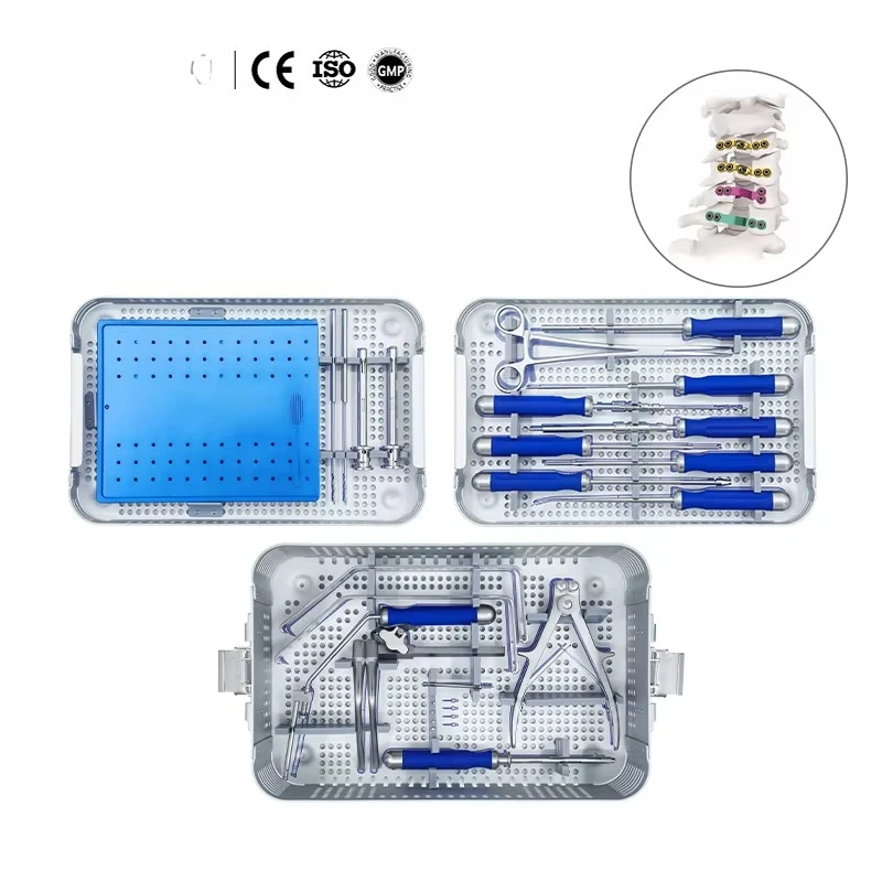 CZMEDITECH China Bone Spine Surgery Orthopedic Surgical Spinal System Instruments Anterior Cervical Plate Instrument Set CE ISO
