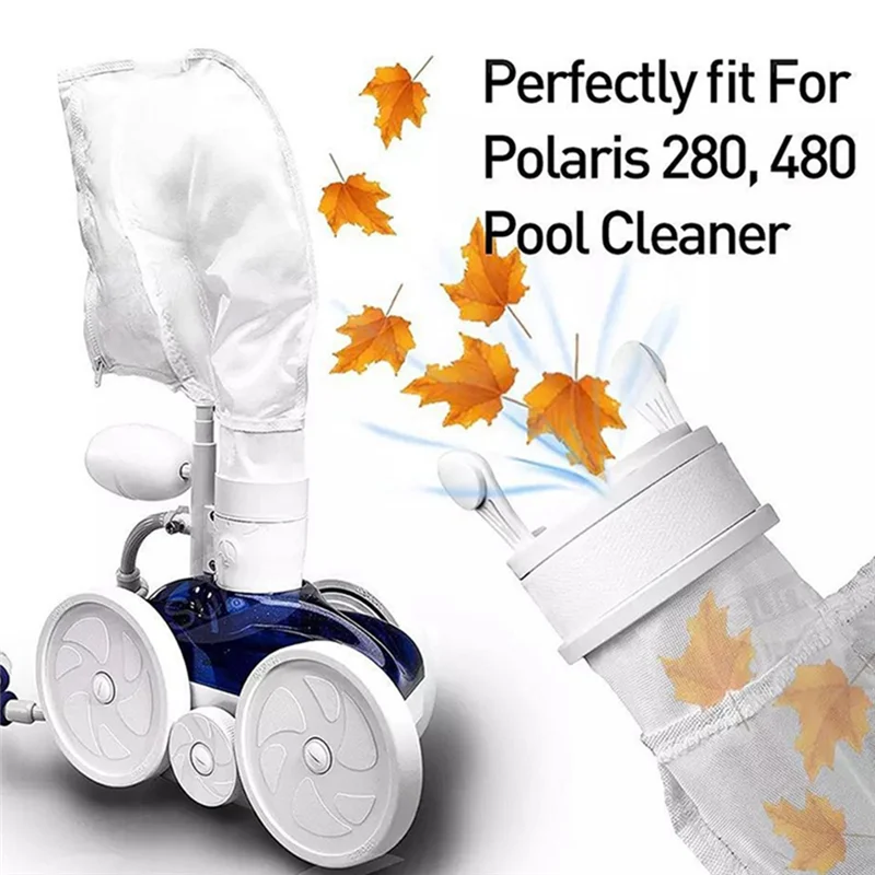 

Pool Cleaner Bags,4Pcs Pool Bag, Pool Vacuum Bag Replacement With Zipper, Pool Spa Parts For 280, 480 Filter Bag