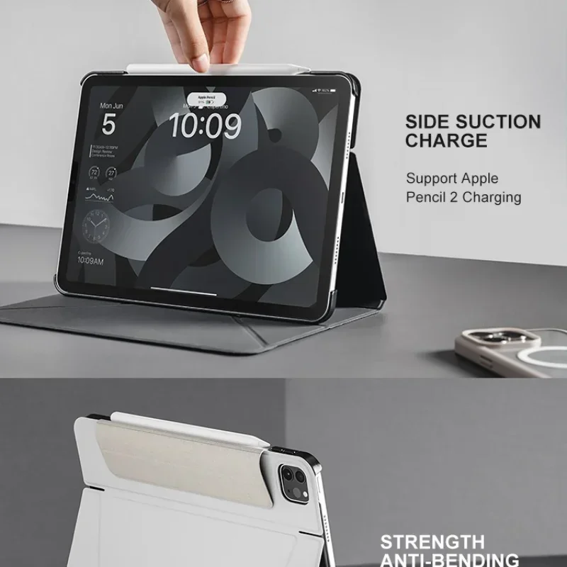 New IPad Case Height Increasing Standing Tablet Stand Portable Multi-Angle Folding for IPad 7 8 9 10th10.9 Inch Pro 2024 11 Inch