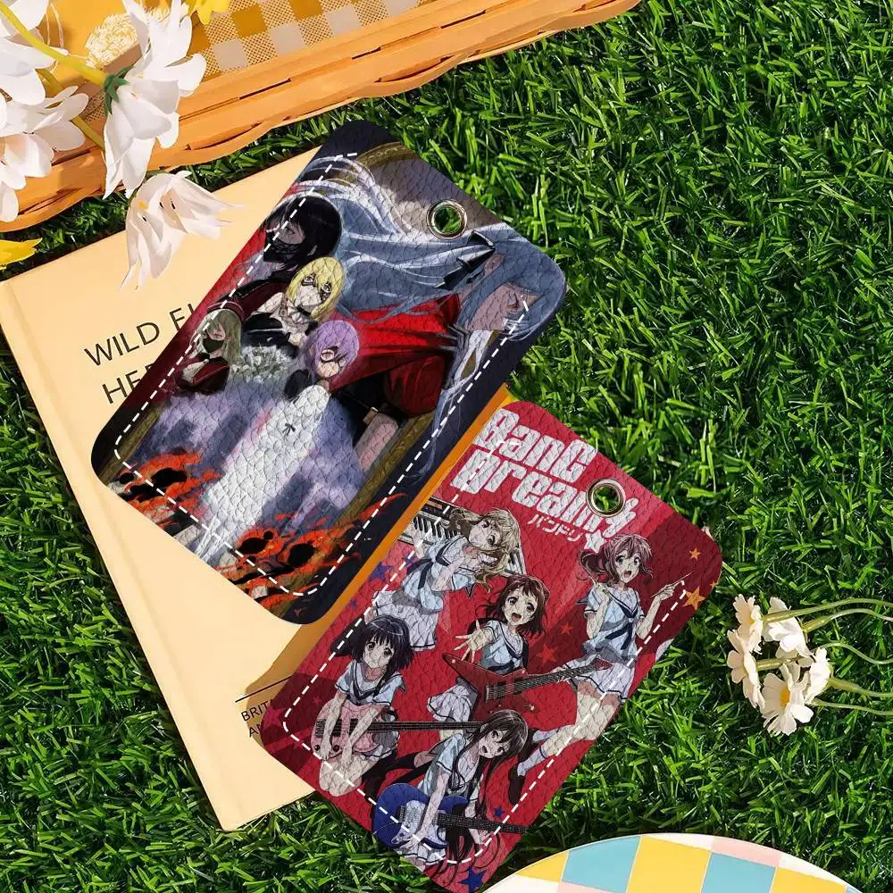Anime BanG D-dream A=Ave M-Mujica Card Wallet With Keychain Fashion Print Bank Card Protective Holder