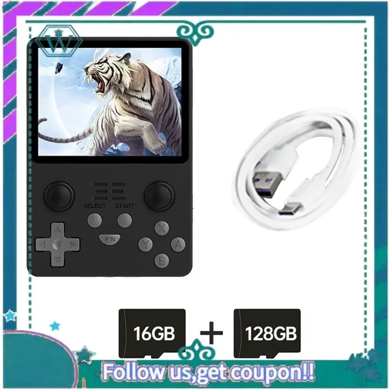 

Upgraded RGB20S Retro Game Console 16G+128G 3.5 Inch IPS Screen Handheld Video Game Console Open Source System