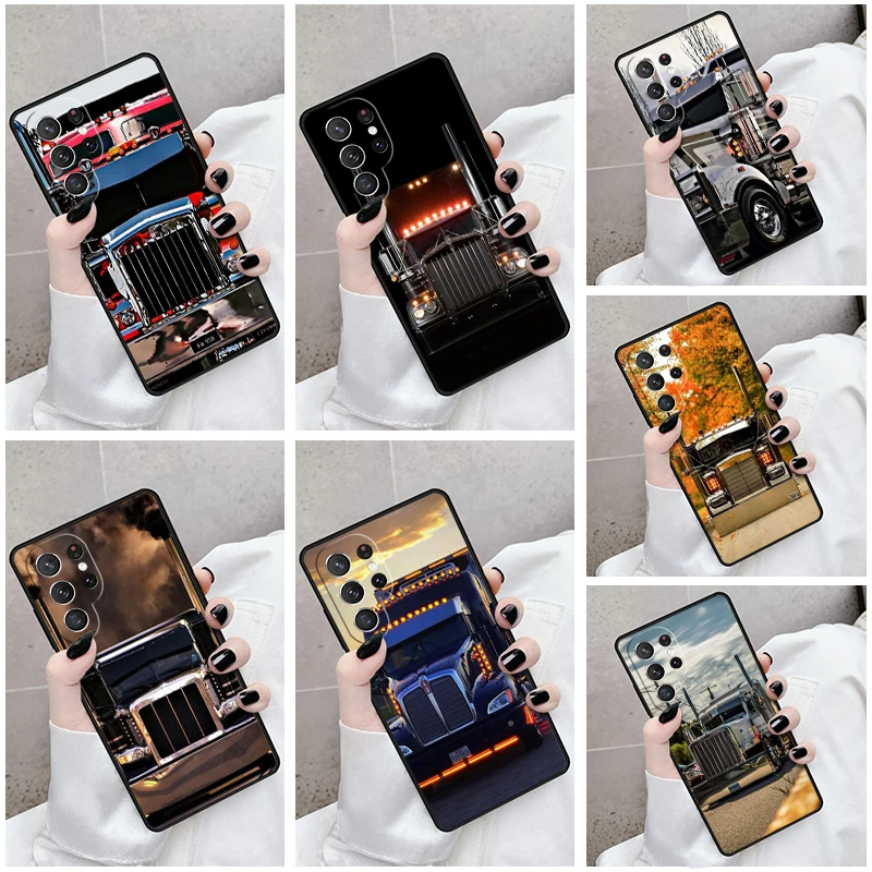 

Phone Case For Samsung Galaxy S24 S25 S23 S21fe S22 Ultra Plus Note 10 20 Cover Cool Heavy Truck Car
